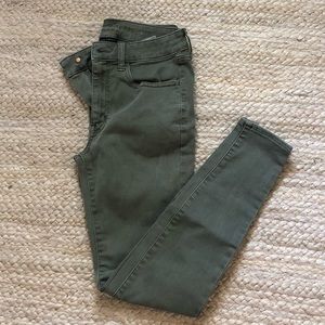 American Eagle High Waisted Jegging - Dusty Sage